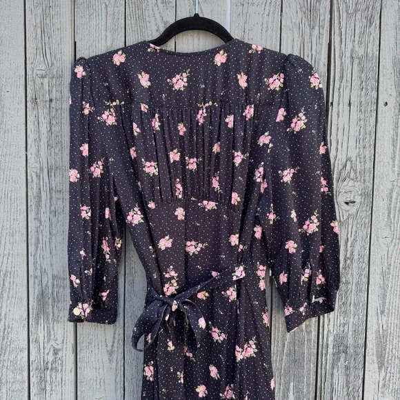 Rouje Cupro wrap midi dress Size 6 - Picture 5 of 6